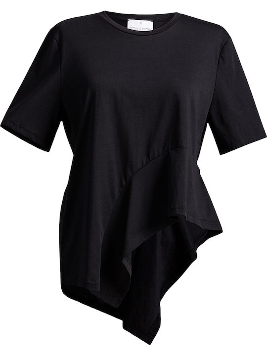 Damenbluse Kurzärmelig Schwarze