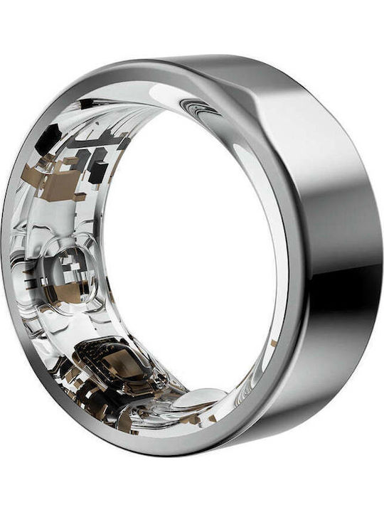 Xmart Smart Ring 21.4mm with Heart Rate Monitor Silver