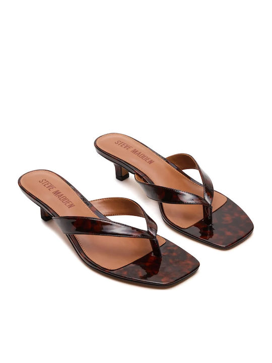 Sandals in Brown Patent Leather