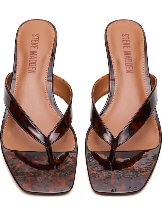 Sandals in Brown Patent Leather
