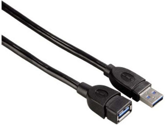 Удължителен Кабел Hama USB 3.0 A-A Мъжки-Женски 1.5 М