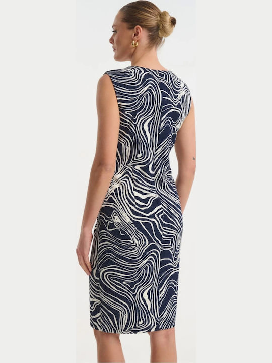 Summer Midi Dress for Wedding / Christening Blue