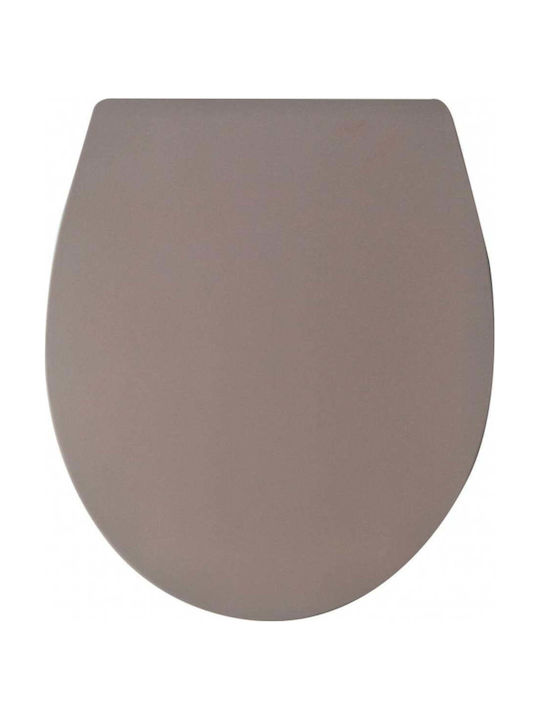 Inter Ceramic Καπάκι Λεκάνης Πλαστικό Καφέ
