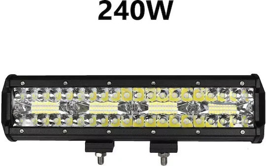 Led Super Triple-row 240watt Aδιάβροχη Μπάρα & Πλεξούδα & Bull-bar 8000lm-12/24volt Tc-400