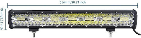 Led Super Triple-row 420watt Aδιάβροχη Μπάρα & Πλεξούδα & Bull-bar 14000lm-12/24volt Tc-401