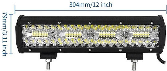 Led Super Triple-row 240watt Aδιάβροχη Μπάρα & Πλεξούδα & Bull-bar 8000lm-12/24volt Tc-400