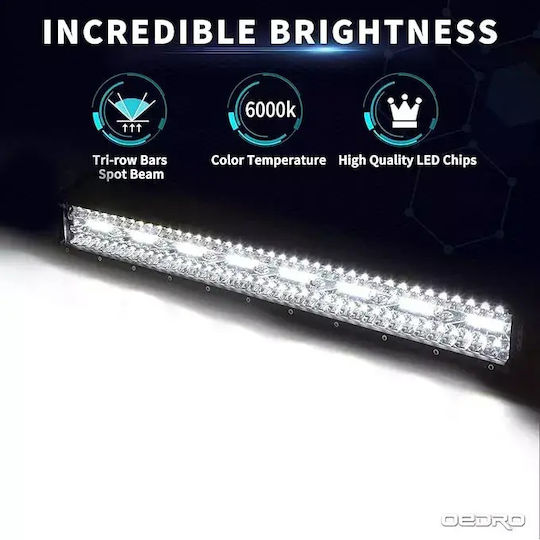 Led Super Triple-row 480watt Aδιάβροχη Μπάρα & Πλεξούδα & Bull-bar 16000lm-12/24volt Tc-402