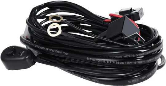 LED Super Triple-Row 60W Waterproof Headlights & Wiring Harness & Bull-Bar 2000lm-12/24V Tc-398