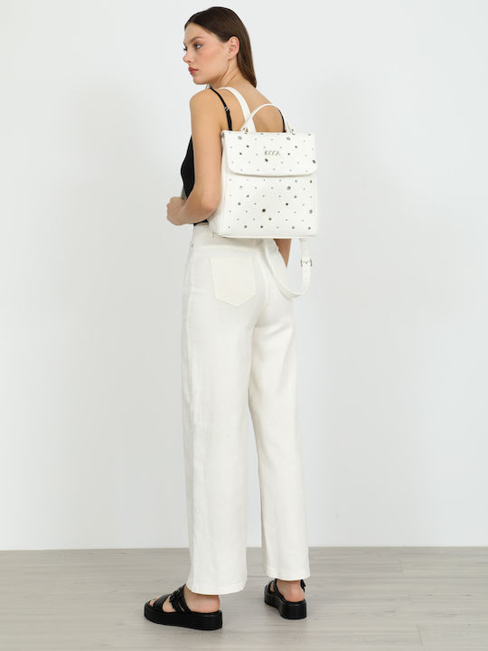 Women's Fabric Trousers White