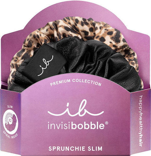 Invisibobble Sprunchie Slim Premium Haargummis Premium Leopard 2 Stück