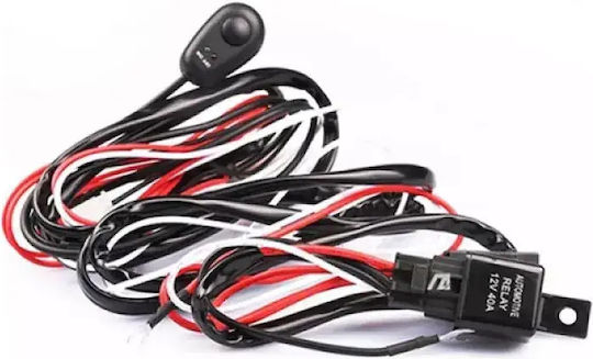 Wiring Harness 2 Leads LED Bars Vehicle Spotlights Relay & On Off Switch 12V TC-408