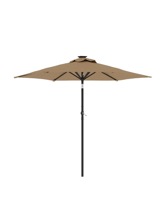 Umbrelă Rotundă Metalică Maro Φ2.12xÎ2.12m