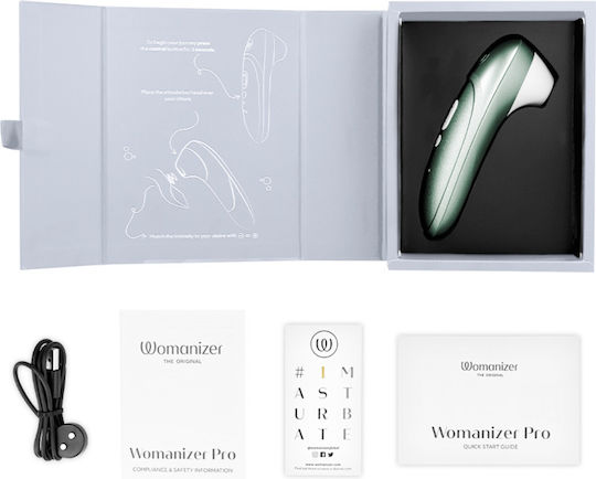 Womanizer Pro Vibrant Clitoral Stimulator Sage Green