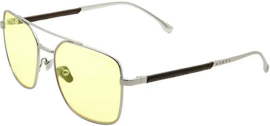 Computer Glasses Gunnar White Wolf Steel Umber Amber