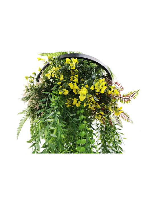 Inel Decorativ Suspendat Cu Verdeață Ø40cm Ferigă Hd Hd-10456