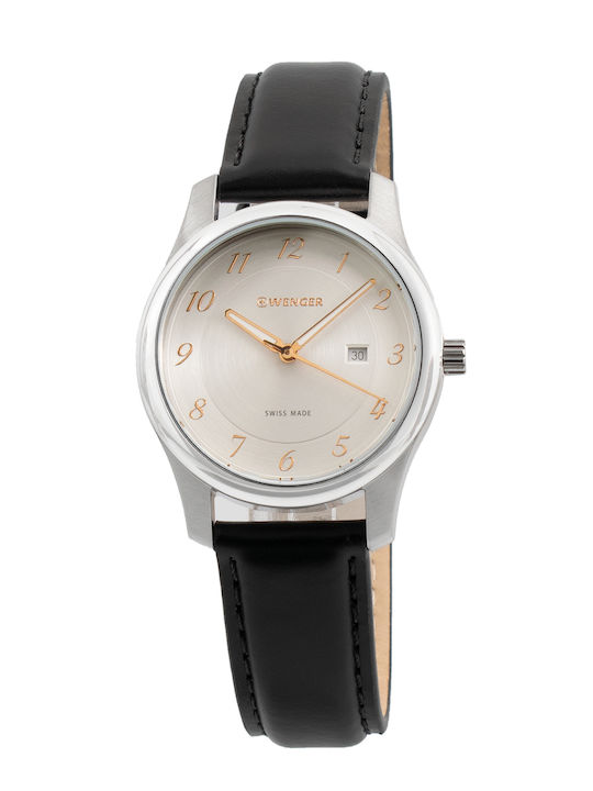 Wenger Battery Watch with Leather Strap Wenger Battery Watch with Leather Strap