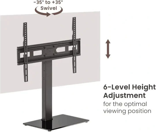 Sbox Mount Подова Стойка За Телевизор До 75" И 40kg Черна