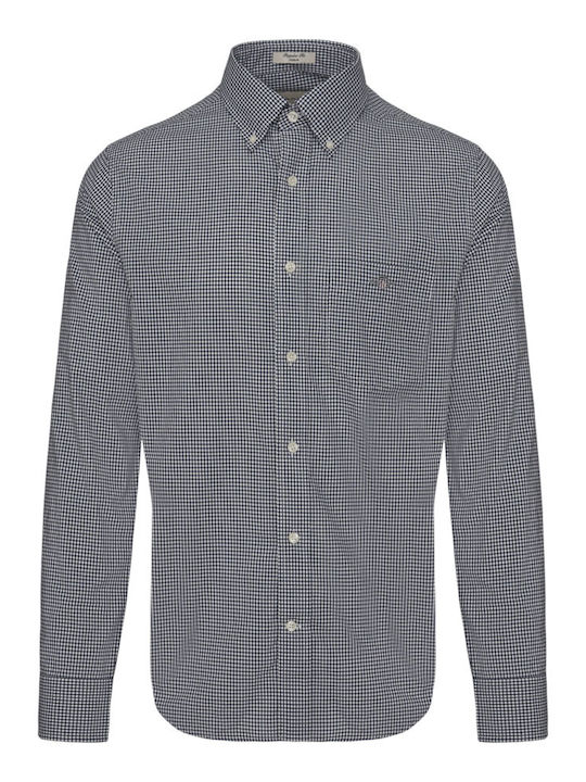 Long-sleeved Shirt Checked Blue