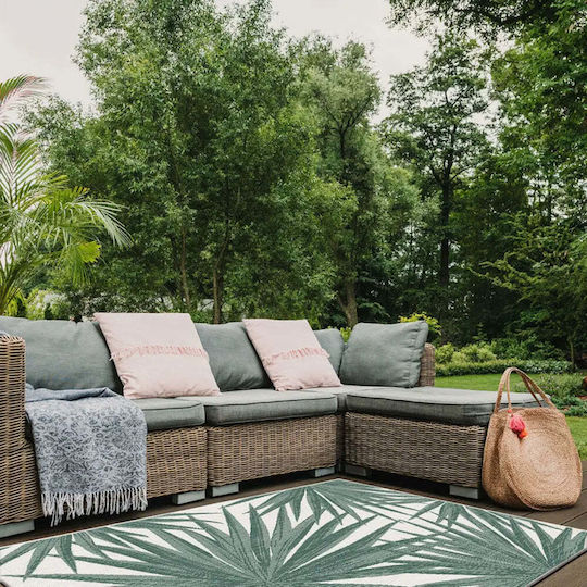 Rectangular Green Living Room Rug 120x170cm