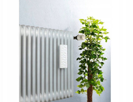 Wenko Wave Design Radiator Luftbefeuchter Weiß Keramik 9 X 19.5 X 4 Cm