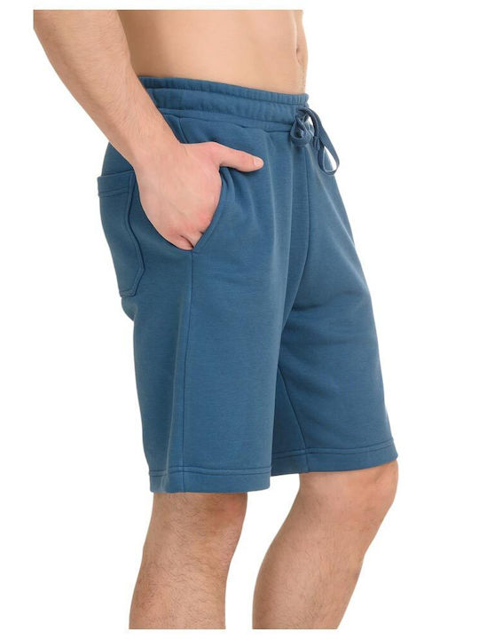 French Terry Men's Bermuda Turquoise