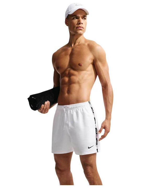 Nike Breaker Costum de Baie Bărbătesc Pantaloni Scurți Albi NESSG555-100