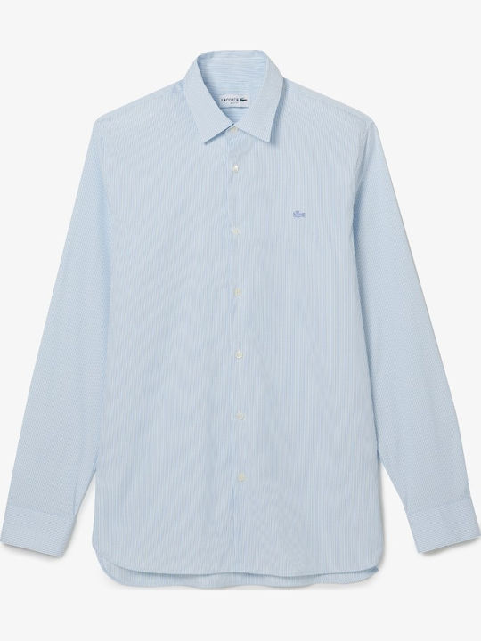 Long-sleeved Shirt Checked Light Blue