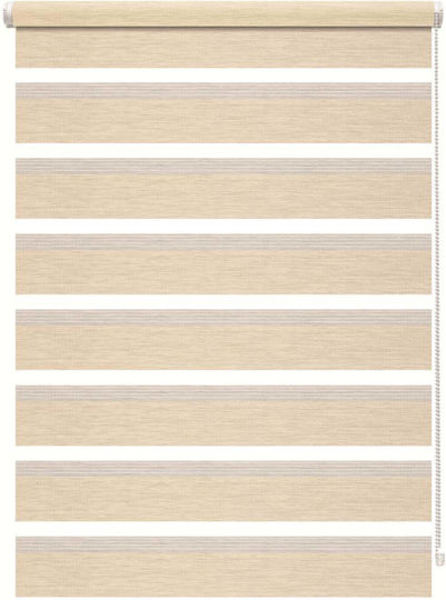 Rollos Partieller Blackout Doppelt P50xH150cm Beige Rollos Partieller Blackout Doppelt P50xH150cm Beige