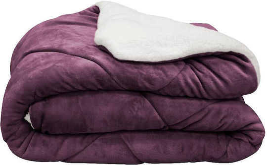 Κουβερτοπάπλωμα Μονό 160x220εκ. Purple Κουβερτοπάπλωμα Μονό 160x220εκ. Purple