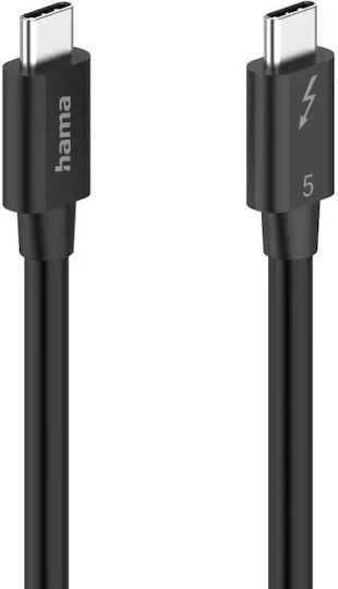 Hama Кабел USB-C Thunderbolt-5 80 Gbit S 5a 240w Ultra-hd 8k 1.00 M