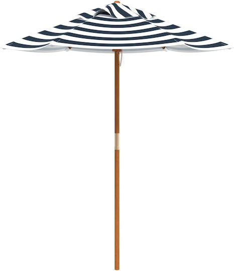 Umbrelă Rotundă Din lemn Albastru Φ1.4m