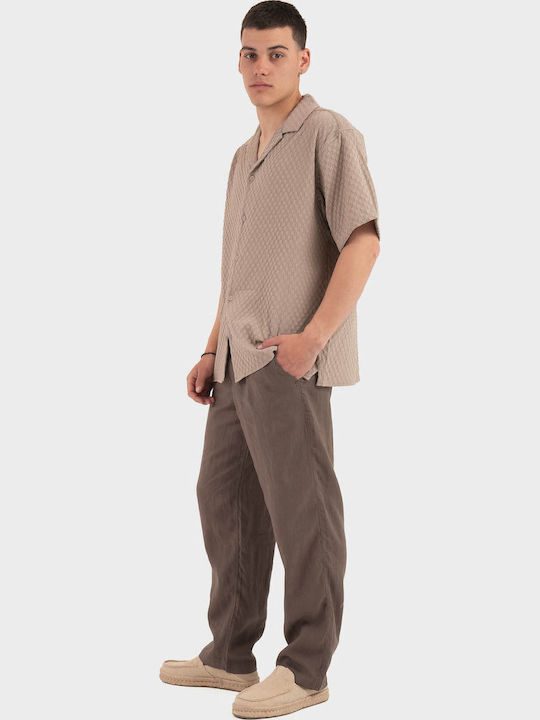 Resort Short Sleeve Shirt Brown