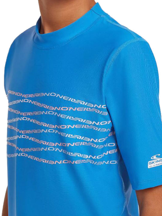 O'Neill Skins S Kids Swimwear Rashguard Blue