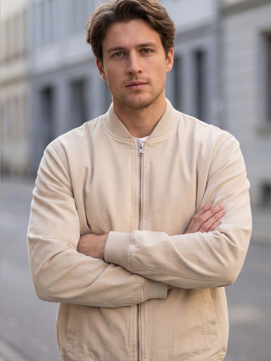 Herren Jacken Beige