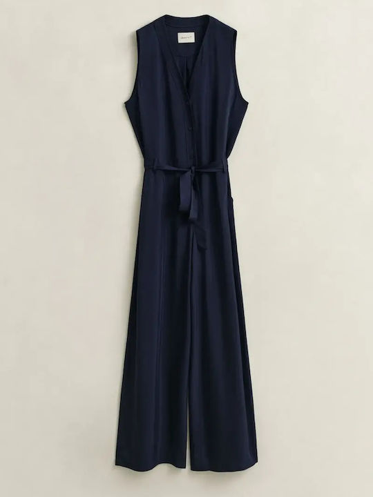 Damen Ärmellose Jumpsuit Marineblau
