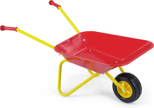 Costway Kids Garden Cart Plastic All Terrain Wheels Indoor Outdoor Red Yellow 3+ Years 36 x 45 x 78 cm Tp10485re