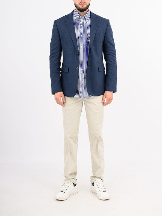 Sommer Herrenanzugsjacke Marineblau