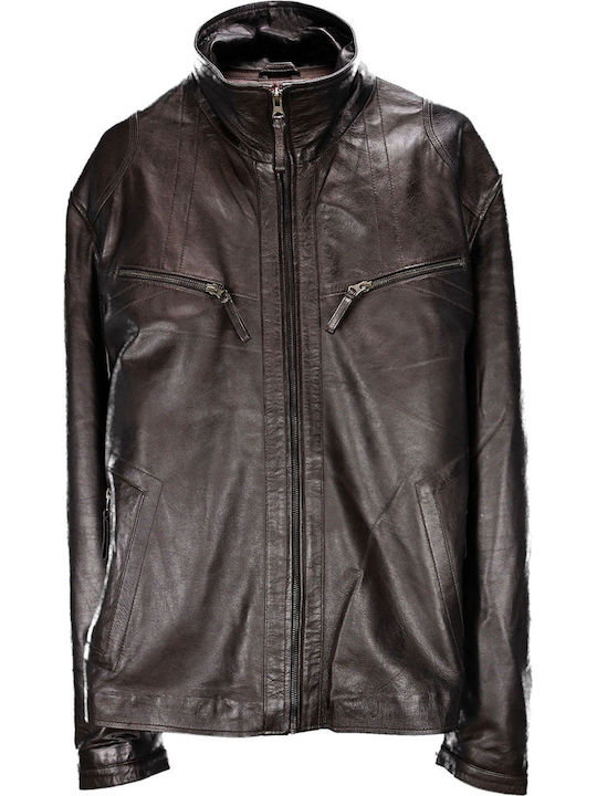 Leder Herren Jacke Braun