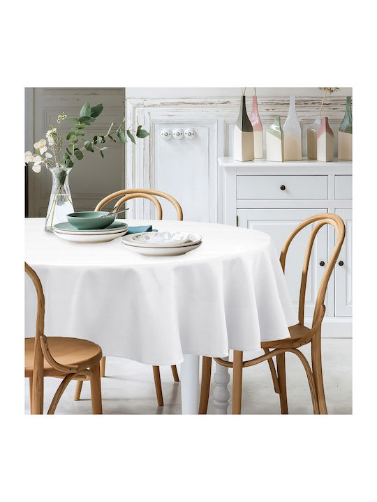 Kotonia Home Τραπεζομάντηλο Βαμβακερό White 150x150εκ.