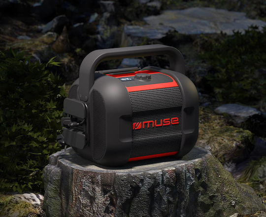 M-968 BTY Bluetooth Speaker 40W with Radio and Battery Life up to 12 Hours Red