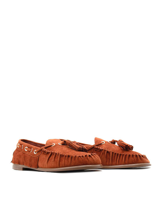 Kalogirou Women's Loafers in Burgundy Colour