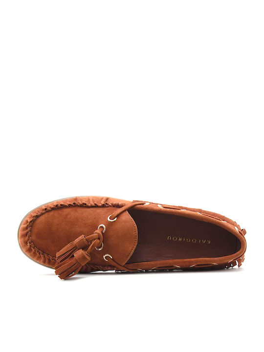 Women's Loafers in Burgundy Colour