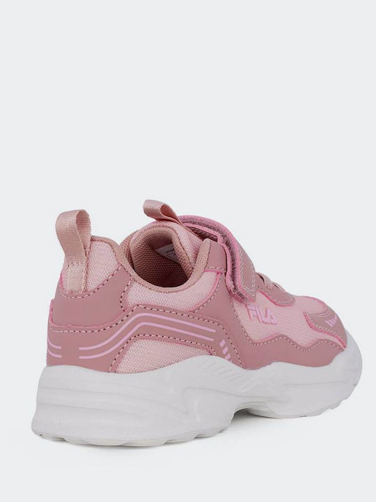 Memory Kids Sneakers with Hoop & Loop Closure Pink