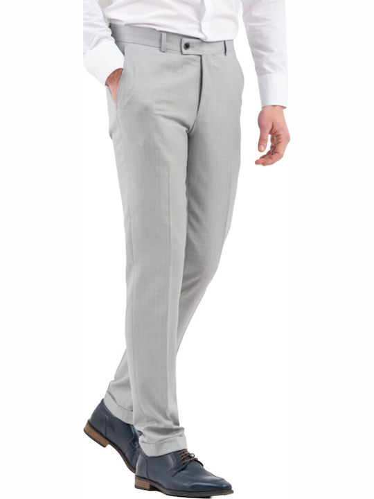 Men's Suit with Vest Slim Fit Gray