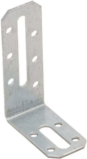 Domax Corner Shelf Made of Metal in Silver Colour 80x55mm