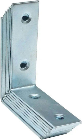 Suki Corner Shelf Made of Metal in Silver Colour 60x60mm 8 Pieces