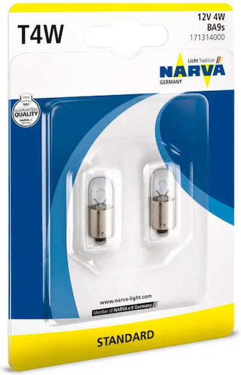 Narva Lămpi Auto T4W 2 Bucăți