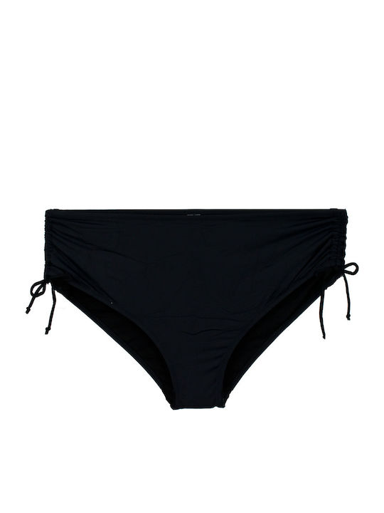 Plus Size Γυναικείο Μαγιό Bikini Μπανέλα Ethnic Μαύρο-κίτρινο