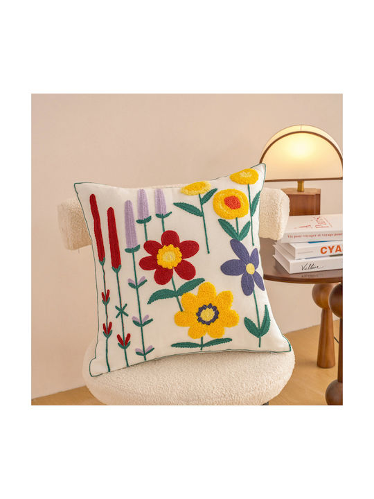 FRIPIA Silk Fashion Mehrfarbiger Dekorativer Kissenbezug 45x45cm