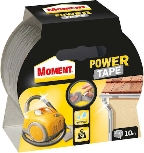 Strong Adhesive Fabric Tape Silver 10m